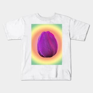 Purple Tulip in Suspension Kids T-Shirt